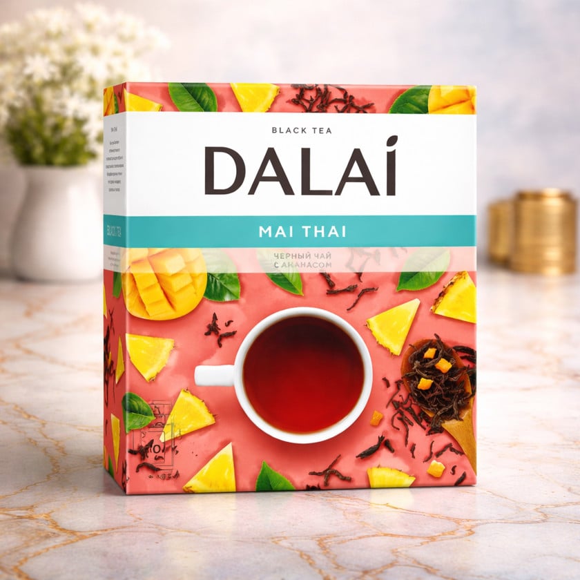 Çay DALAI Mai Thai, ananas, alma və itburnu ilə, 100 100 paket
