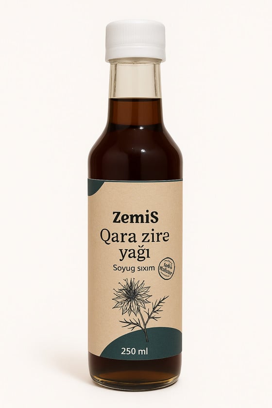 Qara zirə yağı soyuq sıxım ZemiS 250 ml