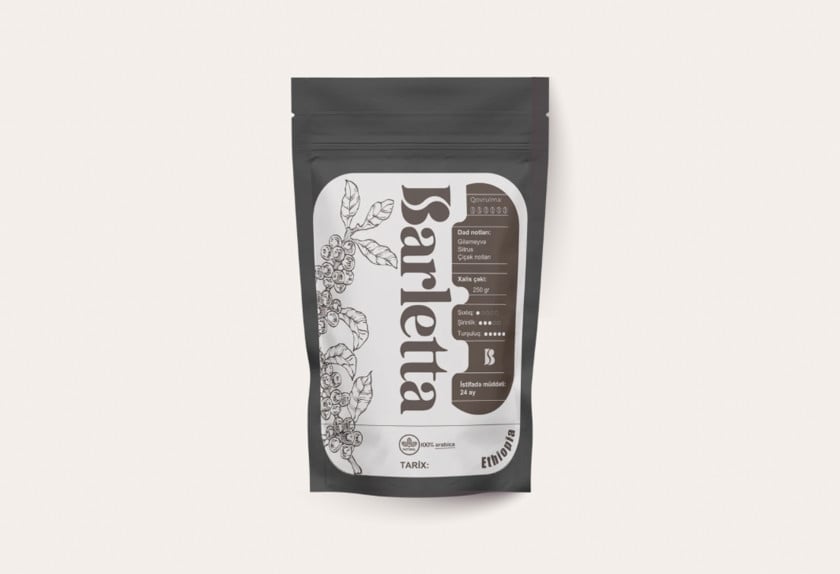 Üyüdülmüş qəhvə Efiopiya Sidamo Arabica Espresso, 250 q