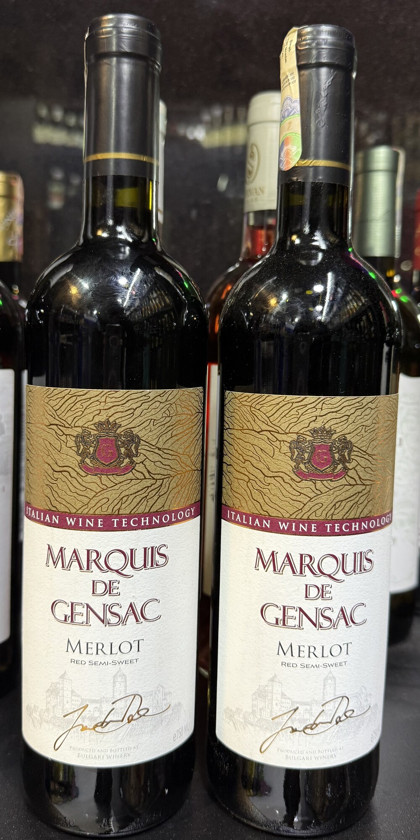 Qırmızı şərab Marguis De Gensac Marquis Red Semi-Sweet, 750 ml
