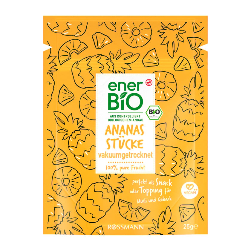 Orqanik qurudulmuş ananas EnerBio 25 q