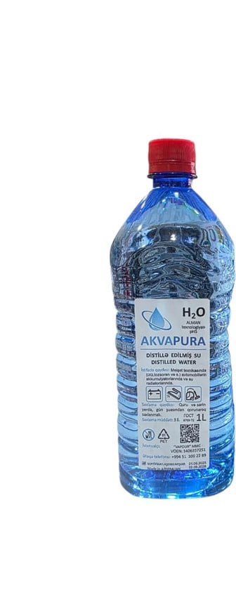 Distillə edilmiş su Akvapura 1 l