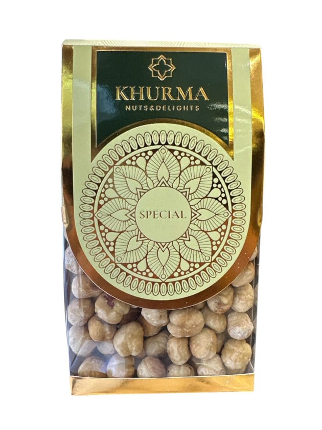Qovrulmuş fındıq Khurma, 130 q