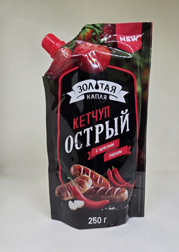 Ketçup острый Золотая Капля 250 q