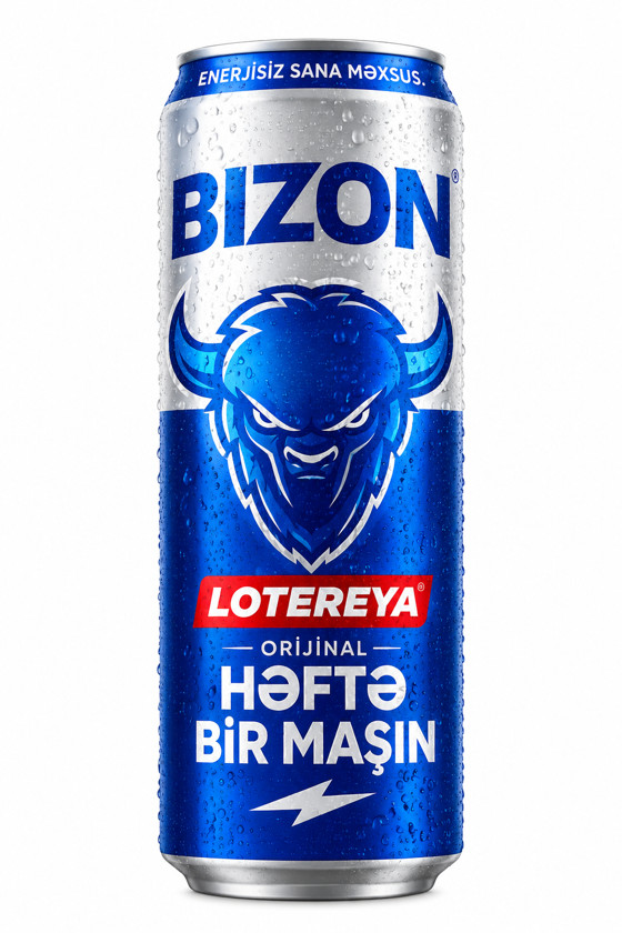 Enerji içkisi Bizon, Meyvəli barbaris citrus, Alkoqolsuz, 450 ml
