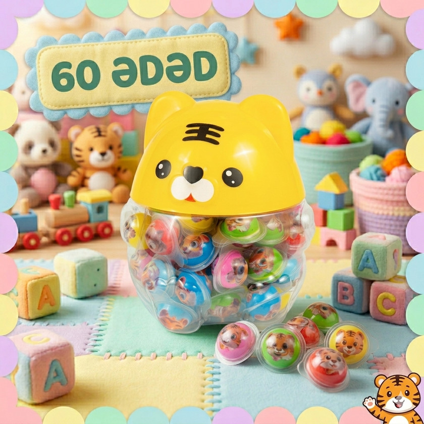Jelebon Akbulak Mini Tiger Gummy 2 q / 60 əd