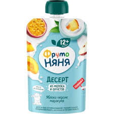 Uşaq üçün desert ФрутоНяня alma/şaftalı/marakuya 90 q