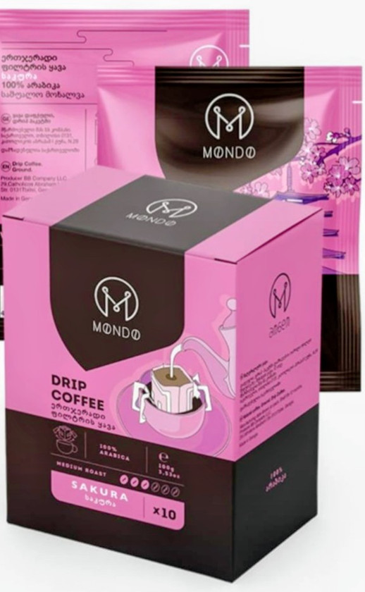 Mondo Sakura qovrulmuş üyüdülmüş qəhvə stiklərdə, 100 q