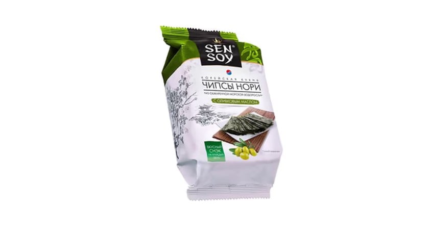 Nori Çipsləri Zeytun Yağlı Sen Soya, 4,5 q 4607041138080