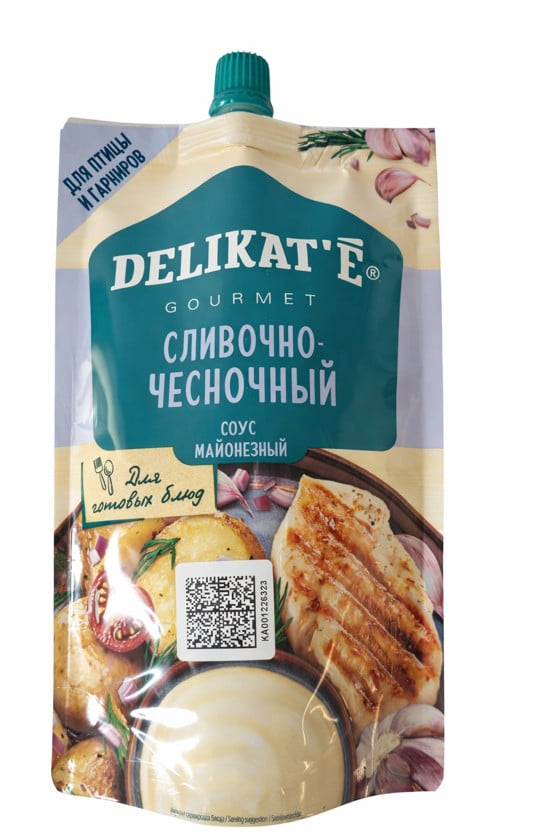 Qaymaqlı-sarımsaqlı mayonez sousu Delikate Gourmet, 210 q
