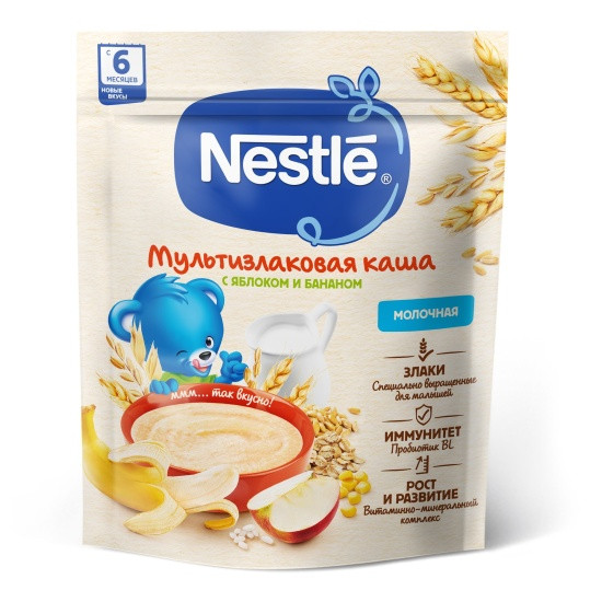 Multitaxıl sıyığı Nestle Alma və banan ilə, 200 q, 6+ ay