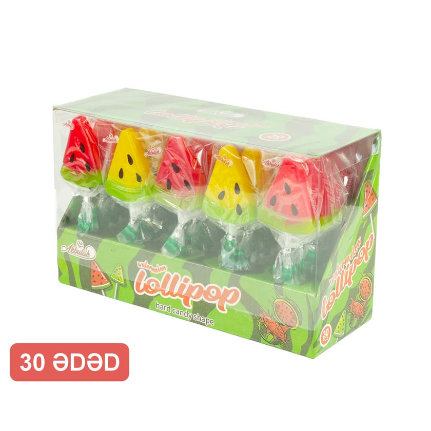 Lollipop Akbulak Qarpız, 18 q, 30 əd