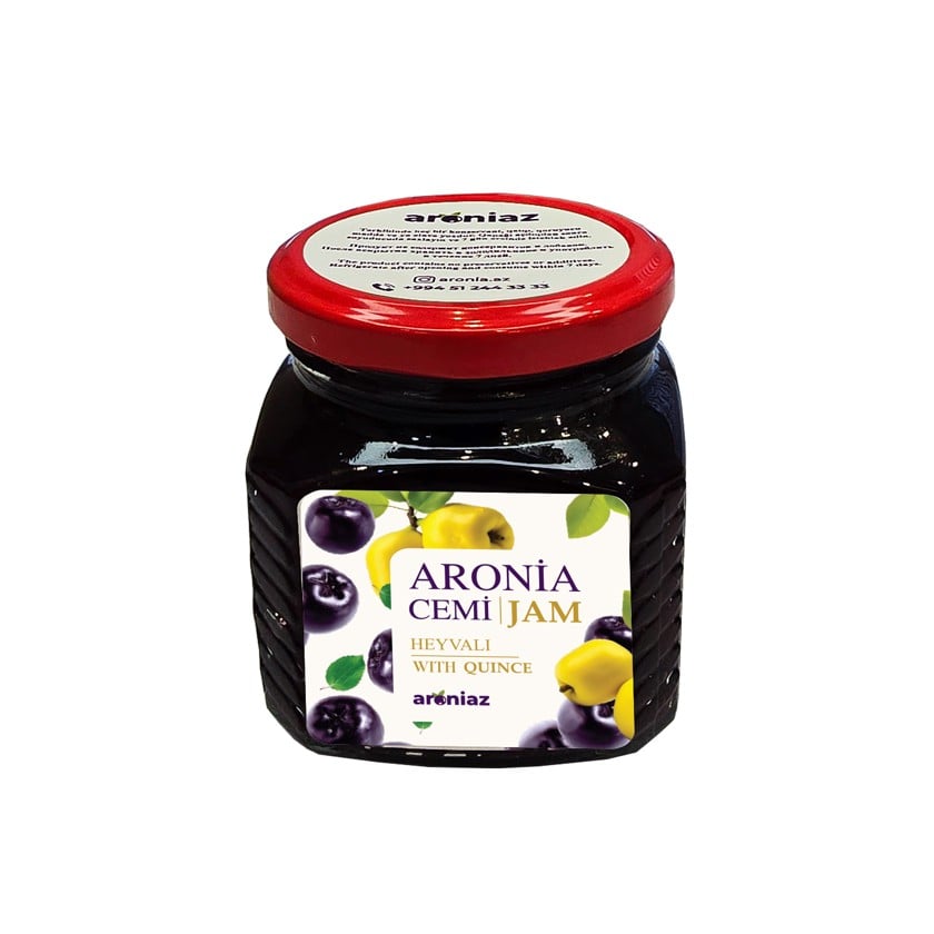 Aronia cemi heyvalı, şəkər tozu, sağlam qida - 4760171750130