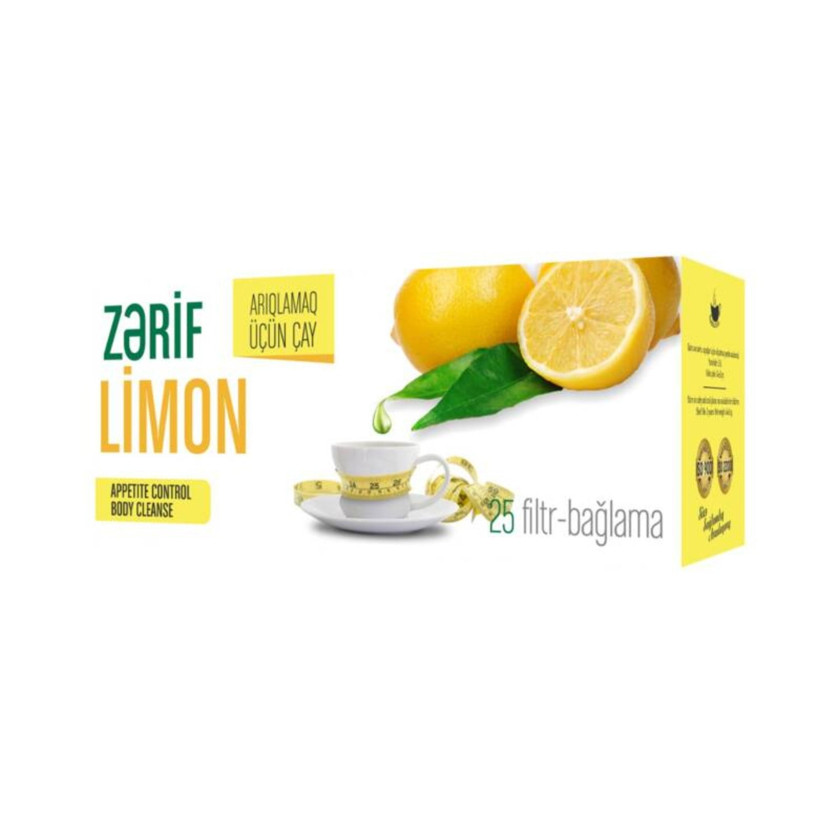 Çay limonlu 25 ədəd