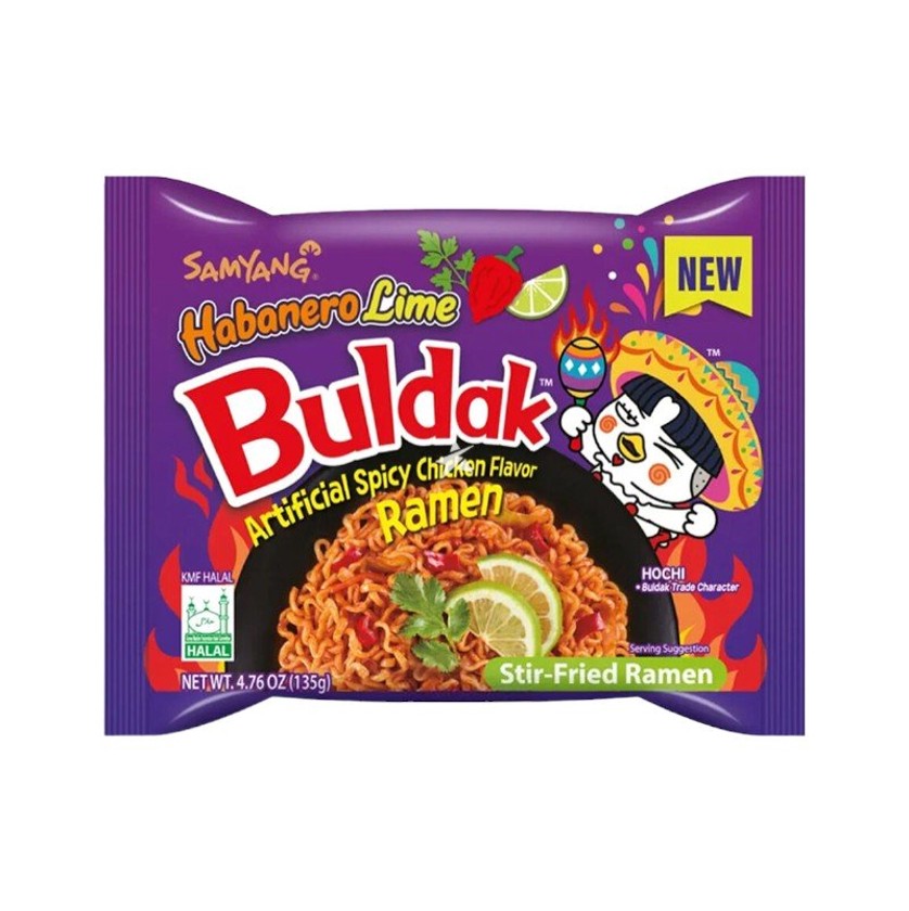 Əriştə Samyang Buldak Habanero Lime, 135 q