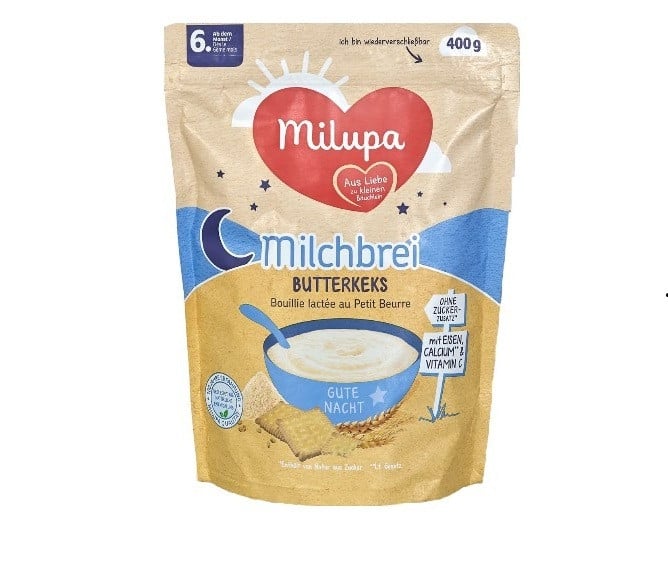 Südlü sıyıq Milupa Milchbrei, 6 aydan, 400 q