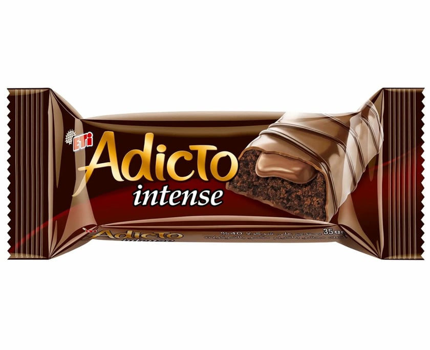 Şokoladlı bar Eti Adicto Intense, 35 q
