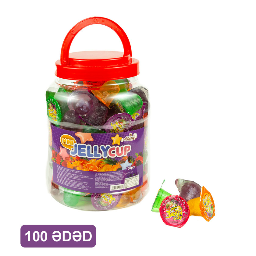 Jele konfet Akbulak Jellycup, 15 q, 100 əd