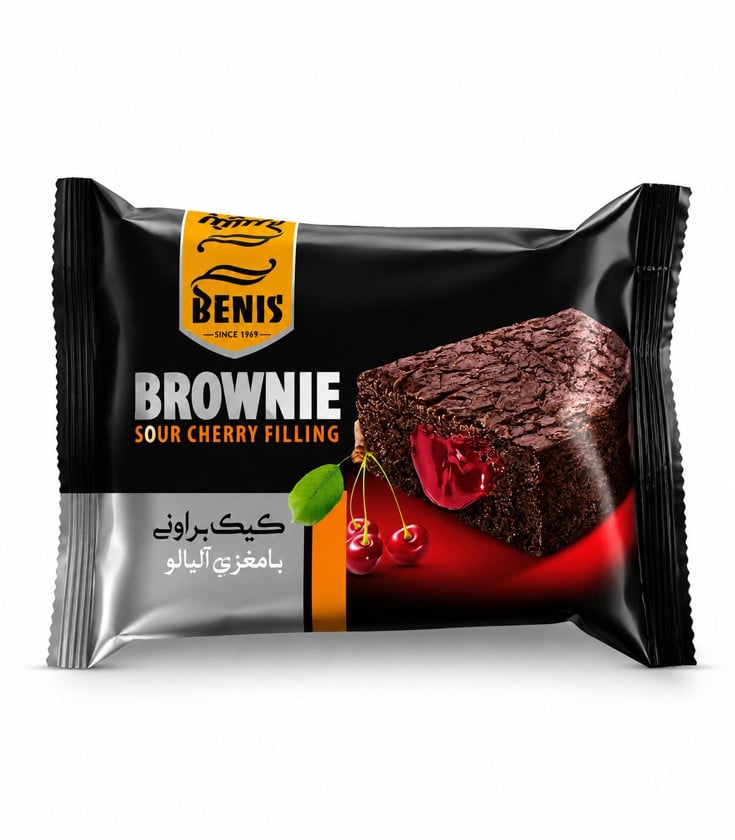 Keks Benis Brownie Sour Cherry Filling, 108 q