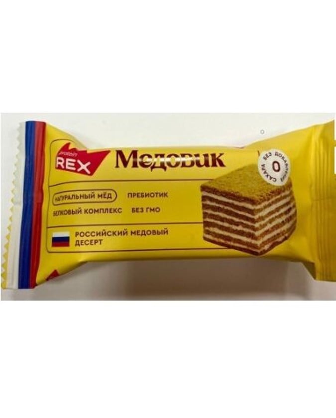 Proteinli pirojna Protein Rex Медовик, 40 q