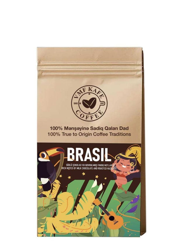 VMF Kafe Brasil Premium, qəhvə dənə, 500 q