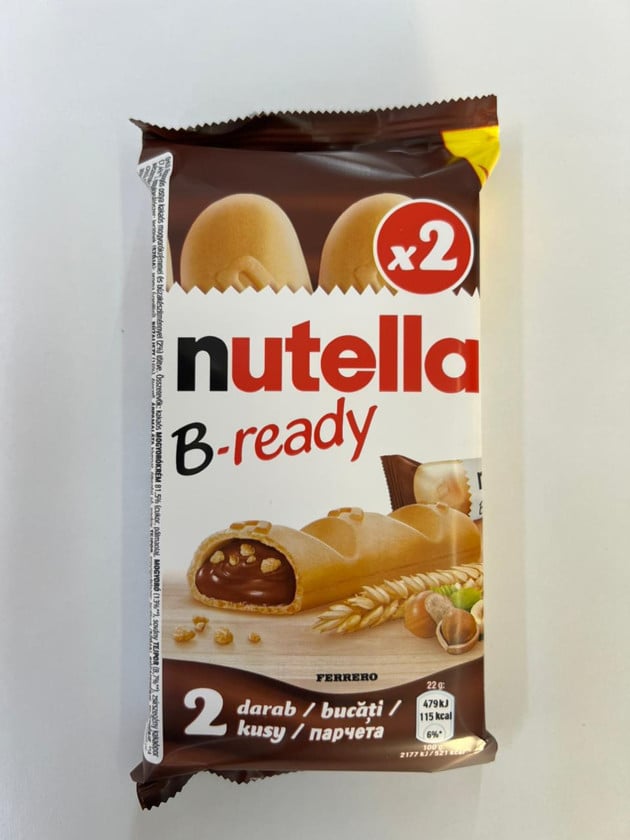 Peçenye Nutella B-ready, 22 q