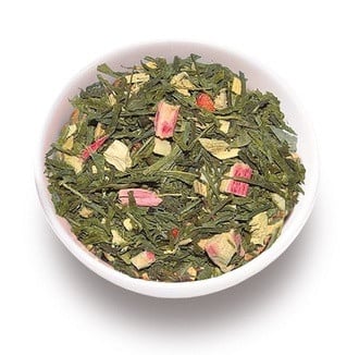 Yaşıl çay Ronnefeldt Fruity Sencha çiyələk parçaları ilə, 100 q