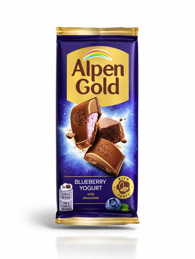 Qaragiləli şokolad Alpen Gold, 80 q