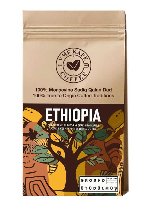 VMF Kafe Ethiopia Premium, qəhvə üyüdülmüş, 1000 q