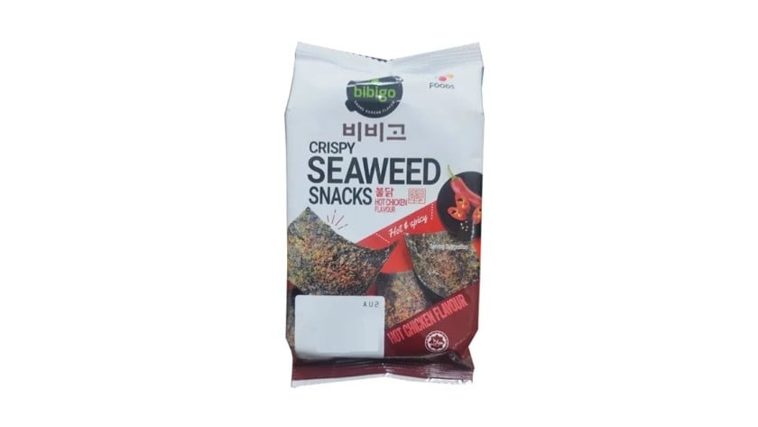 Çips Bibigo Seaweed Snack Hot Chicken Flavour 5 q