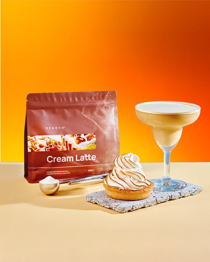 Qəhvə hazırlanması üçün toz Osnova Tech Cream Latte Merenqa-Limon tartı, 500 q