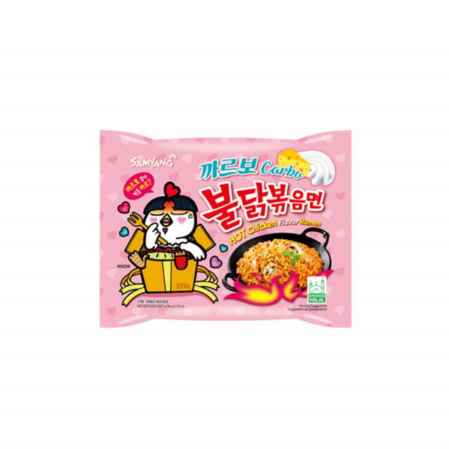 Əriştə Samyang Hot Chicken Buldak Carbonara, 130 q