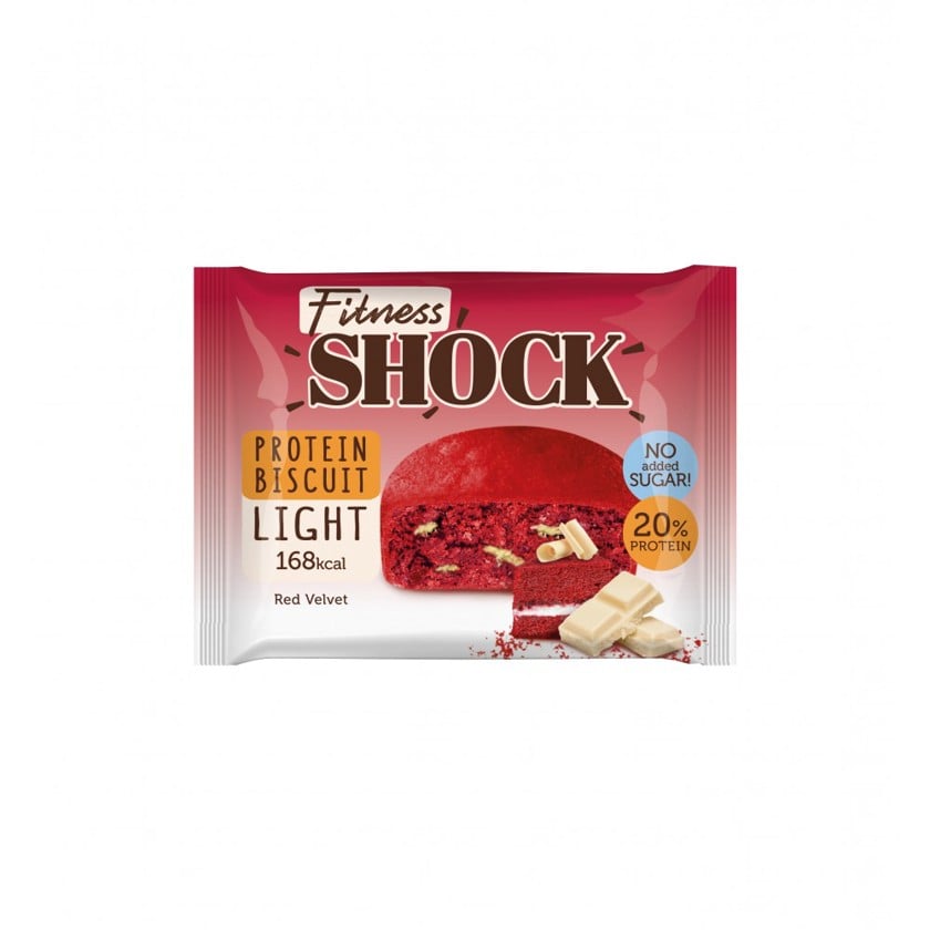 Proteinli peçenye Fitness Shock Red Velvet, 40 q