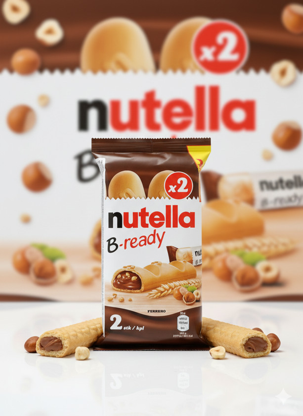 Şokolad çubuqları Nutella B-ready x2, 85 q