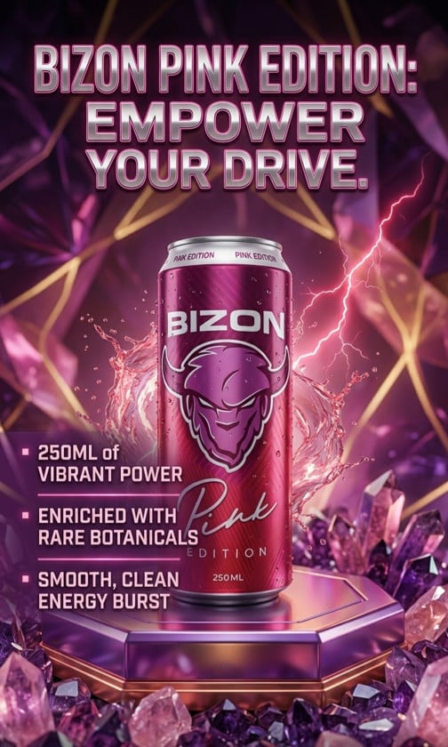 Enerji içkisi Bizon Pink Edition, 250 ml