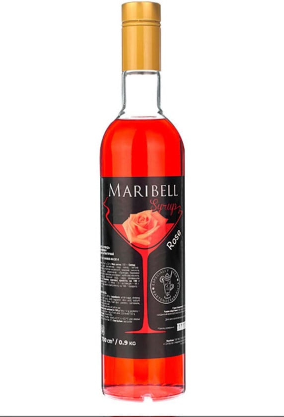 Sirop Maribell Qızıl Gül, 700 ml