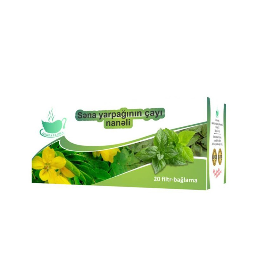 Çay Səna yarpağı nanə 20 ədəd