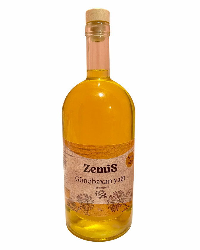 Günəbaxan yağı ZemiS soyuq sıxım 1 l