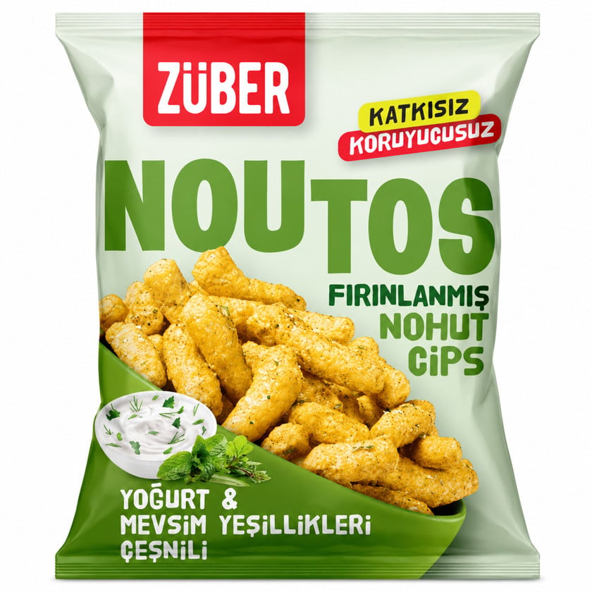 Çips Züber, göyərti/qaymaq, 55 q