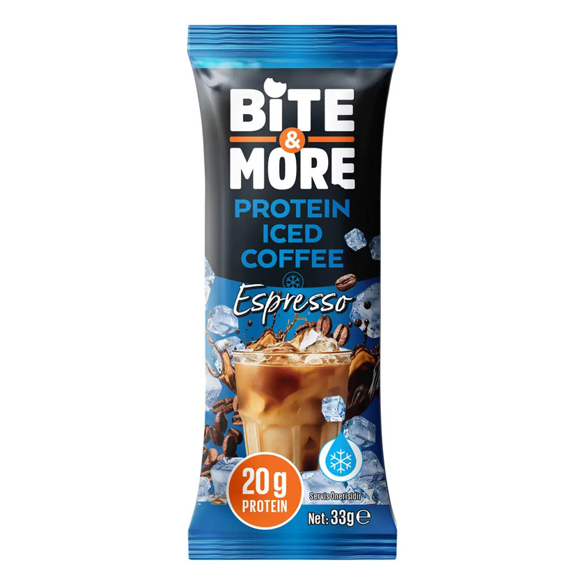 Həll olunan qəhvə Bite More Protein Iced Coffee Espresso, 33 q