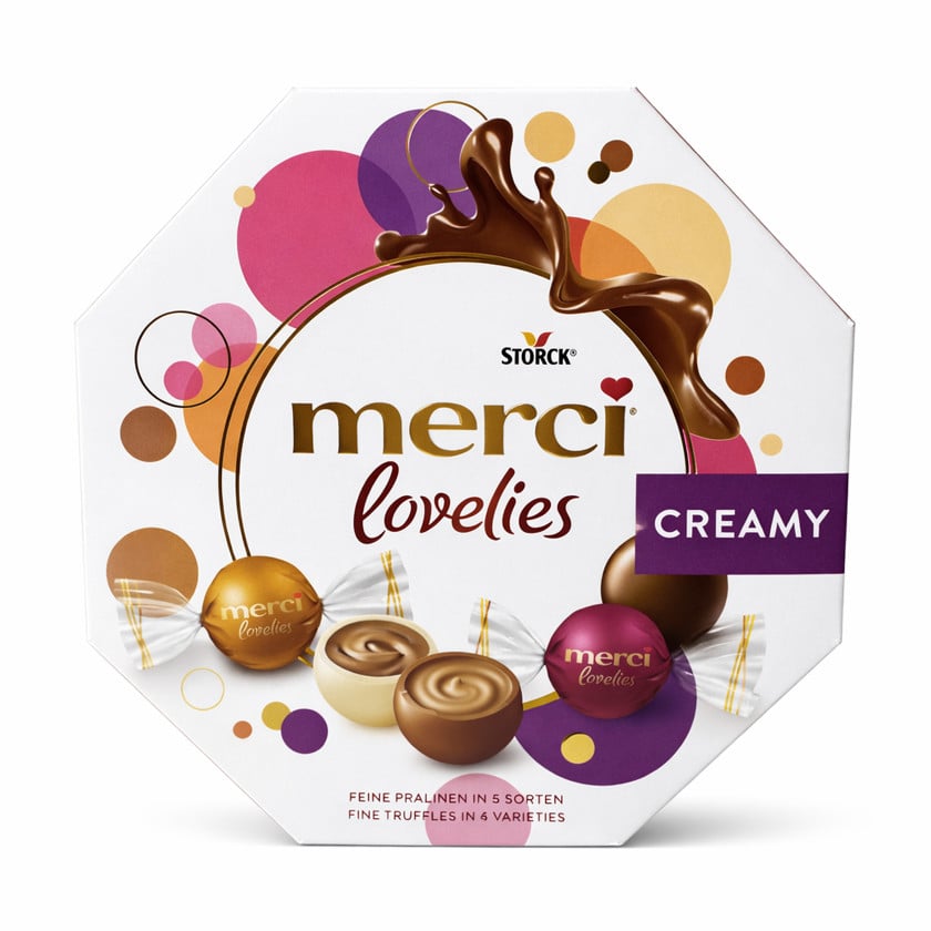 Şokolad Merci, kremli, 185 q