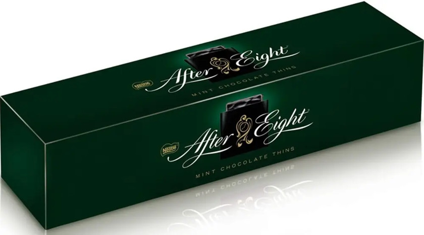 Qutuda konfetlər Nestle After Eyght, nanəli şokoladlar, 400 q