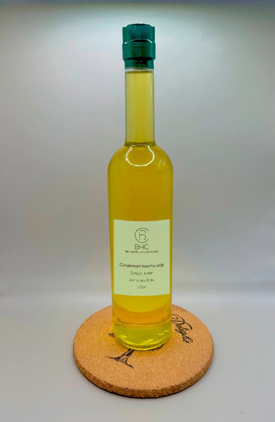 Günəbaxan yağı BHC, soyuq sıxım, 500 ml