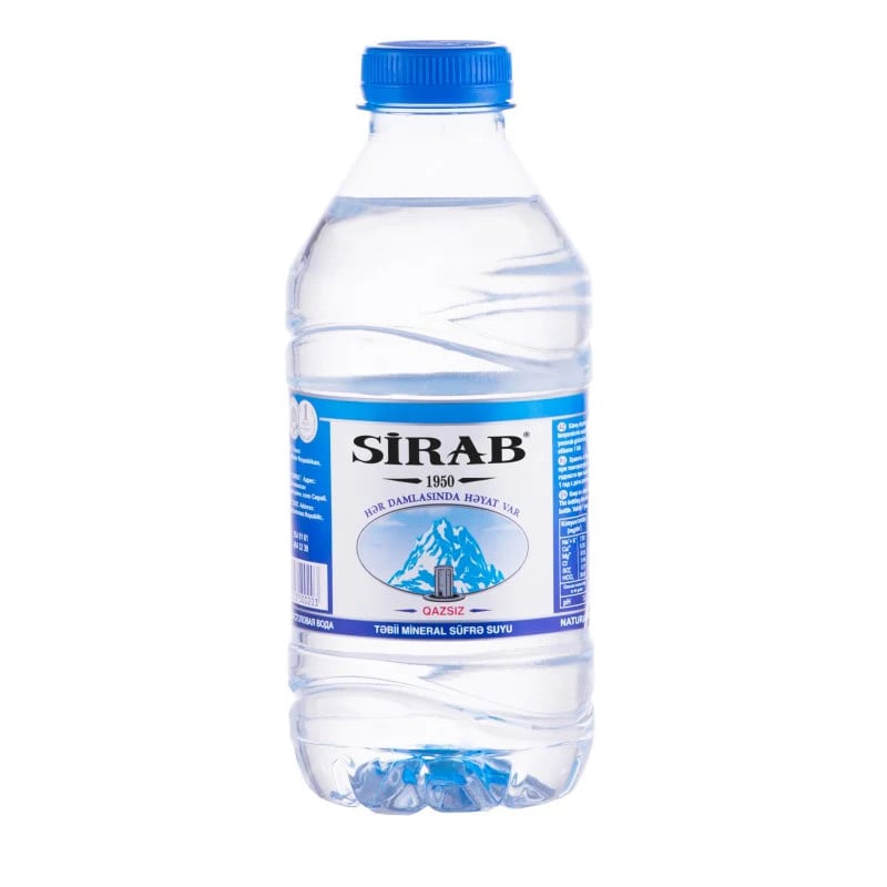İçməli su Sirab 330 ml, 24 əd