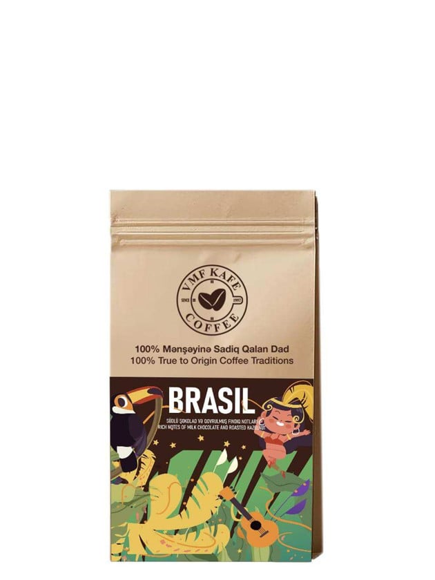 VMF Kafe Brasil Premium, qəhvə dənə, 250 q
