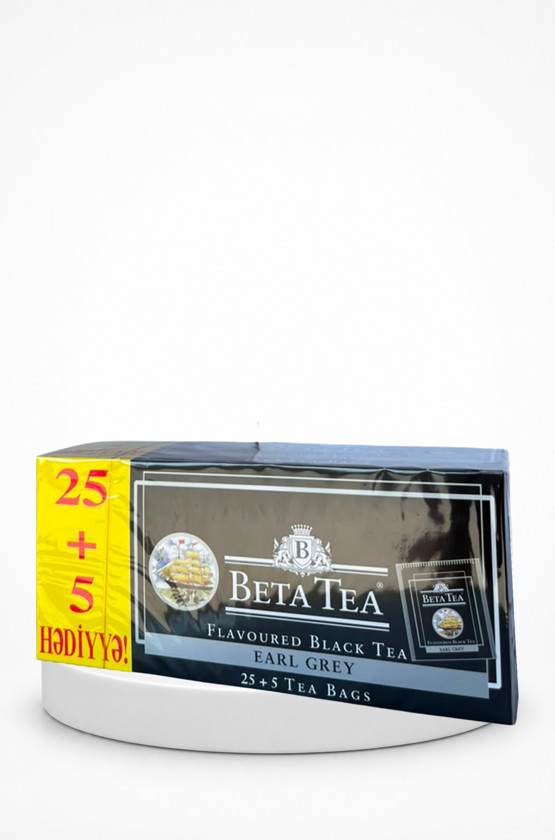 Paket çayı Beta, Earl Grey Tea Bags 30, Seylon, Berqamot, 30*2 q