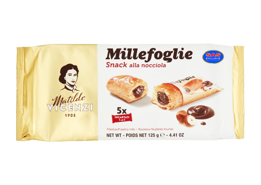 Peçenye Vicenzi Millefoglie D'Italia Hazelnut 125 q