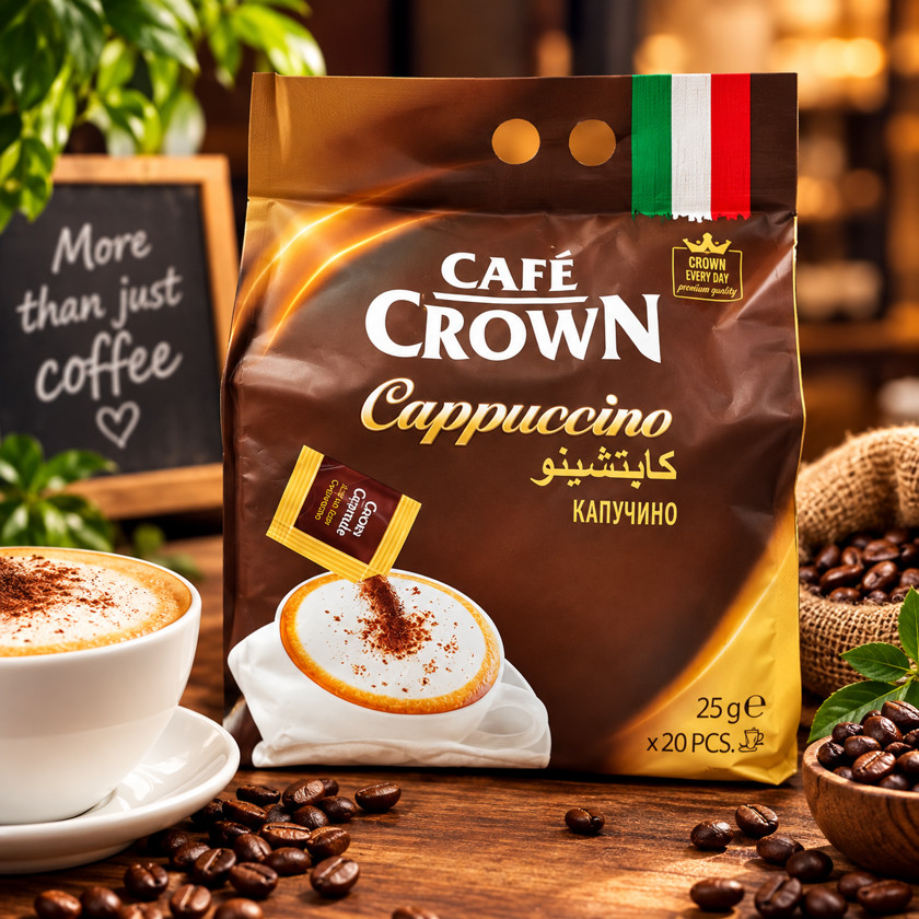 Paket qəhvə Ülker Cafe Crown Cappuccino, 20x25 q