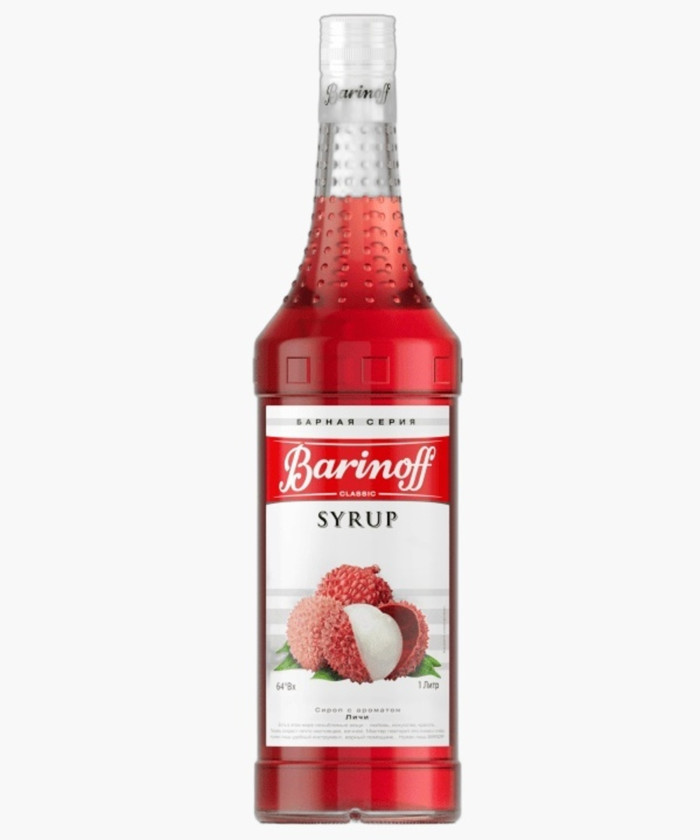 Sirop Barinoff Liçi şüşə butulkada, 1000 ml
