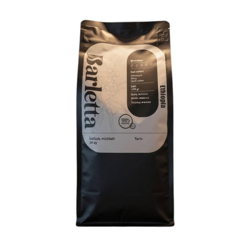 Qəhvə dənələri Barletta Ethiopia Sidamo, 1000 q